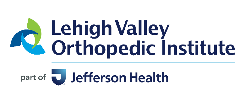Lehigh Valley Orthopedic Institute, part of Jefferson Health, appears alongside SCBL about page content on youth basketball development in the Lehigh Valley since 2010.